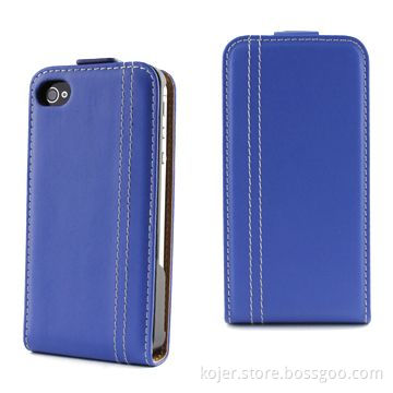 PU Leather Cases with Plastic Shell Inside for Precise Shape Fitting, Suitable for iPhone 4S